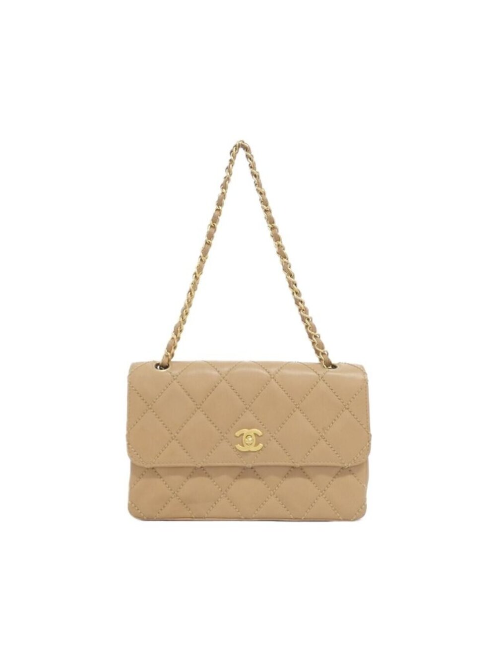 Chanel Vintage Wild Stitch Line Shoulder Bag